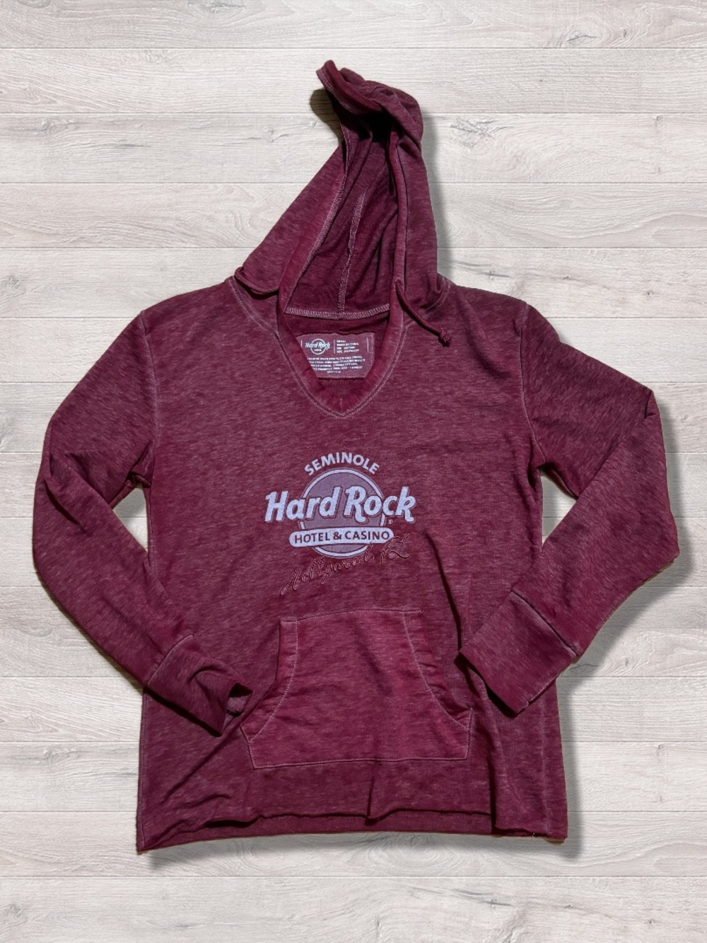 Hard Rock Cafe Casino Seminole Hollywood Lightweight Pullover Hoodie Small